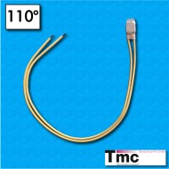 Thermal protector G4 - Temperature 110°C - Radox cables 300/300 mm - Rated current 16A