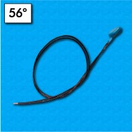 Protecteur thermique T10 - Temperature 56°C - Contacts normalment ouverts - Cables 300/300 - Courant nominal 2,5A