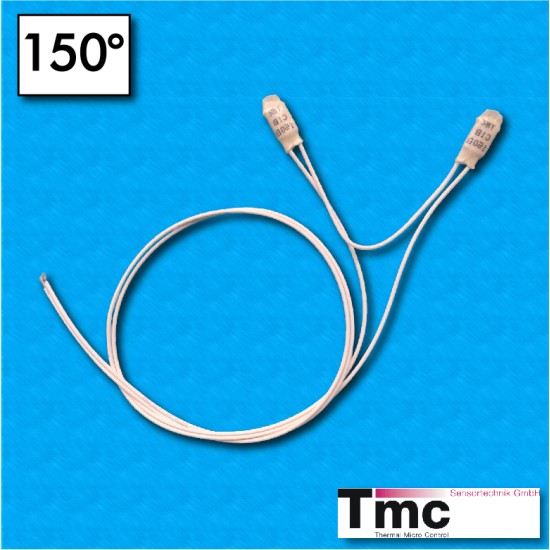 Protettore termico C1B - Temperatura 150°C - Cavetti Radox 500/100/500 mm - Portata 2,5A