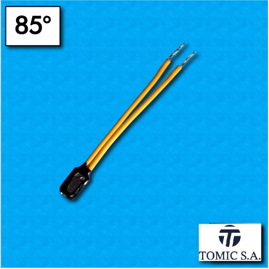 Thermal protector AM01 - Temperature 85°C - Cables 70/70 mm - Rated current 2,5A