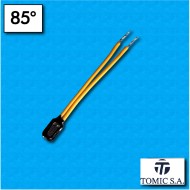 Thermal protector AM01 - Temperature 85°C - Cables 70/70 mm - Rated current 2,5A