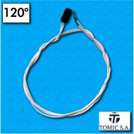 Protecteur thermique AM01 - Temperature 120°C - Cables 1550/1550 mm - Courant nominal 2,5A