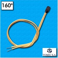 Thermal protector AM01 - Temperature 160°C - Cables 300/300 mm - Rated current 2,5A