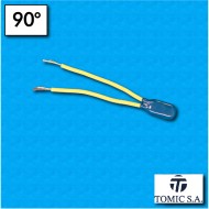 Protector termico AM03 - Temperatura 90°C - Cables 60/60 mm - Corriente nominal 2,5A