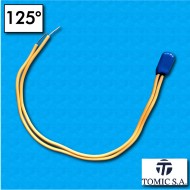 Thermal protector AM03 - Temperature 125°C - Cables 200/200 mm - Rated current 2,5A