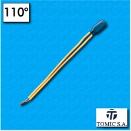 Protector termico AM03 - Temperatura 110°C - Cables 100/100 mm - Corriente nominal 2,5A