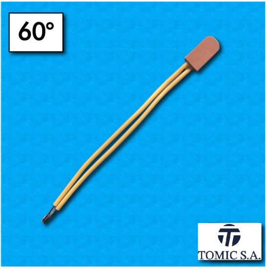 Protector termico AM07-1 - Temperatura 60°C - Cables 100/100 mm - Corriente nominal 2,5A