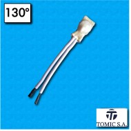 Thermal protector AC02G - Temperature 130°C - Cables 60/60 mm - Rated current 6,3A