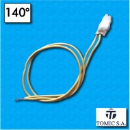 Protecteur thermique AC02 - Temperature 140°C - Cables 300/300 mm - Courant nominal 6,3A