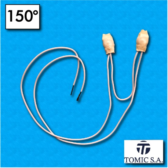 Thermal protector AC02 - Temperature 150°C - Cables 300/50/300 mm - Rated current 6,3A