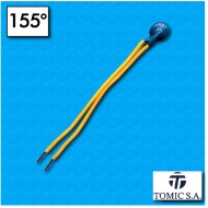 Thermal protector AC03 - Temperature 155°C - Cables 100/100 mm - Rated current 6,3A