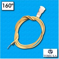Thermal protector AB02 - Temperature 160°C - Cables 450/450 mm - Rated current 6,3A