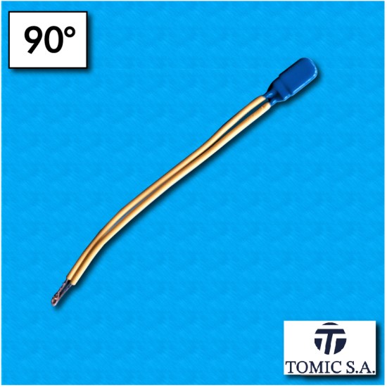 Protecteur thermique AM13 - Temperature 90°C - Normalment ouvert - Cables 100/100 mm - Courant nominal 2,5A