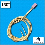 Protettore termico AM17 - Temperatura 130°C - Contatti normalmente aperti - Cavetti 1000/1000 mm - Portata 2,5A