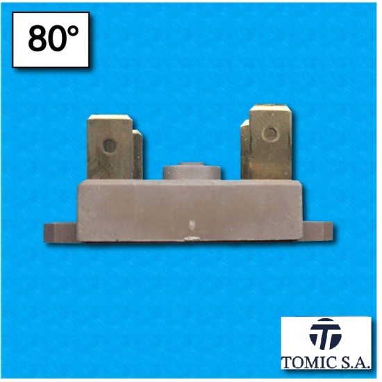 Termostato bimetalico bifasico manual tipo AK33 - Temperatura 80°C - Corriente nominal 16A