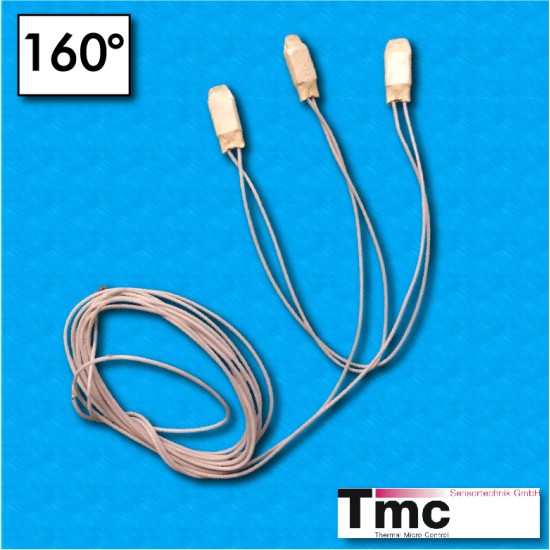 Thermal protector C1B - Temperature 160°C - Radox cables 1000/185/185/1000 mm - Rated current 2,5A