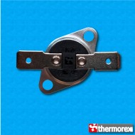 Thermostat TK24 at 50°C - Normally closed contacts - Horizontal terminals - With round clip