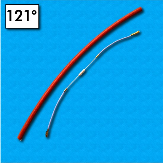 Assembled thermalfuse TF1-CAB2A - Temperature 121°C - 280 mm Sheath - For coffee machines