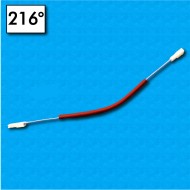 Termofusibile cablato TF1-CAB4 - Temperatura 216°C - Guaina 155 mm - Per ferri da stiro