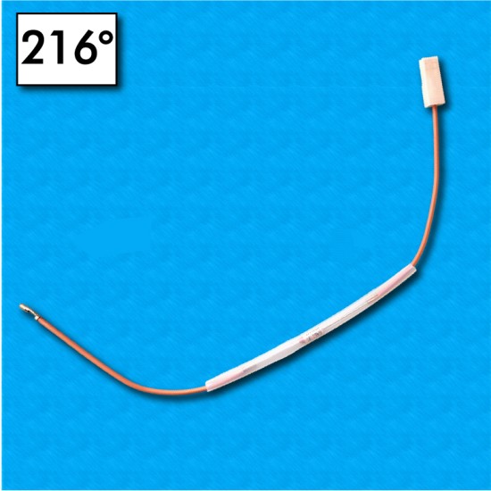 Termofusibile cablato TF1-CAB5 - Temperatura 216°C - Guaina 130 mm - Per ferri da stiro