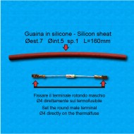 Assembled thermalfuse TF1-CAB1B - Temperature 167°C - 150 mm Sheath - For coffee machines