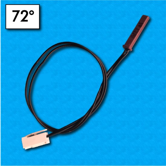 Sensor de frigorifico TF-TV-433C29 - Temperatura 72°C - Compatible con BSH Bundy 9000585233