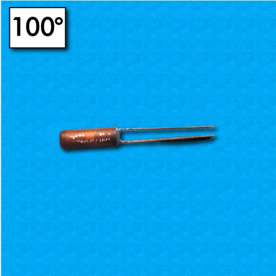 Termofusibile tipo L10 - Temperatura 100°C - Reofori 25x25mm - Portata 8A